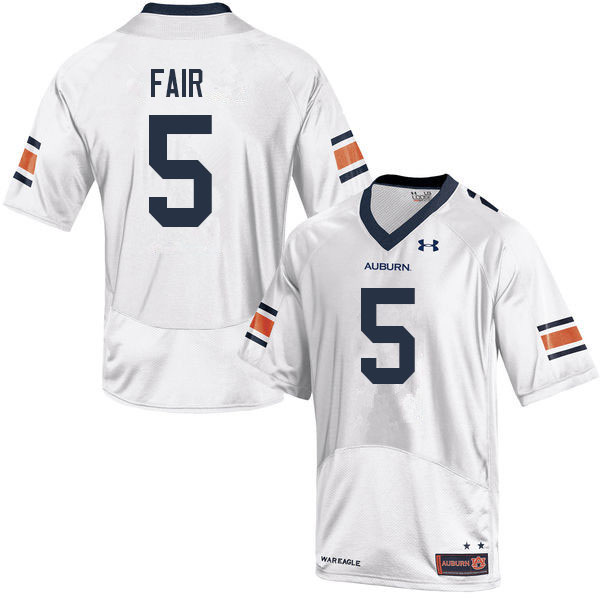 Men's Auburn Tigers #5 Jay Fair White 2022 College Stitched Football Jersey